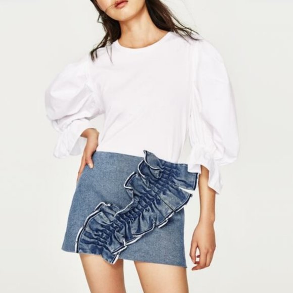 Zara Dresses & Skirts - Zara denim skirt